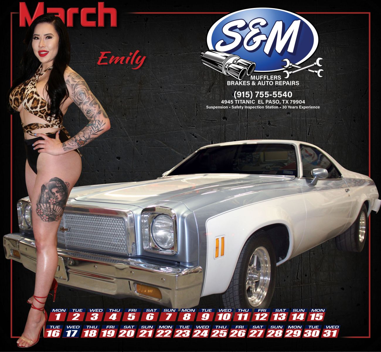 El Paso Calendar Grils Every Month Calendar Girls